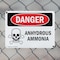 Signmission Anhydrous Ammonia Danger Sign, Plastic, 10in W x 7in L, 2PK OS-2PACK-DS-P-710-L-1993 - alternate 4